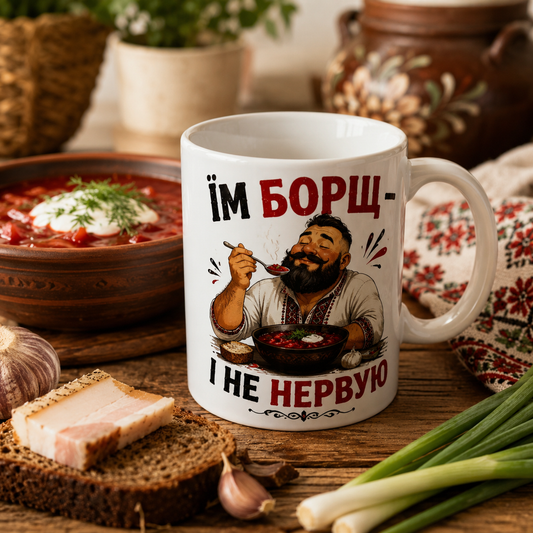 Їм Борщ — І Не Нервую Mug