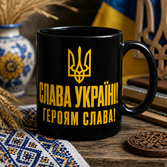 Слава Україні! Героям слава!” - Ukraine Support Mug