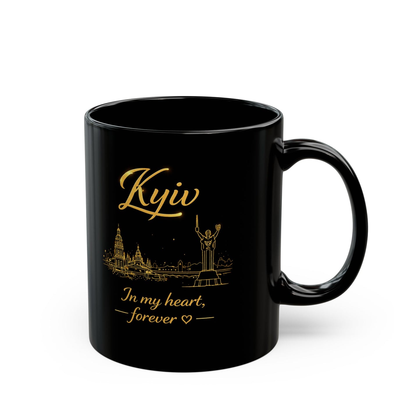 Kyiv In My Heart Forever – Ukrainian City Mug