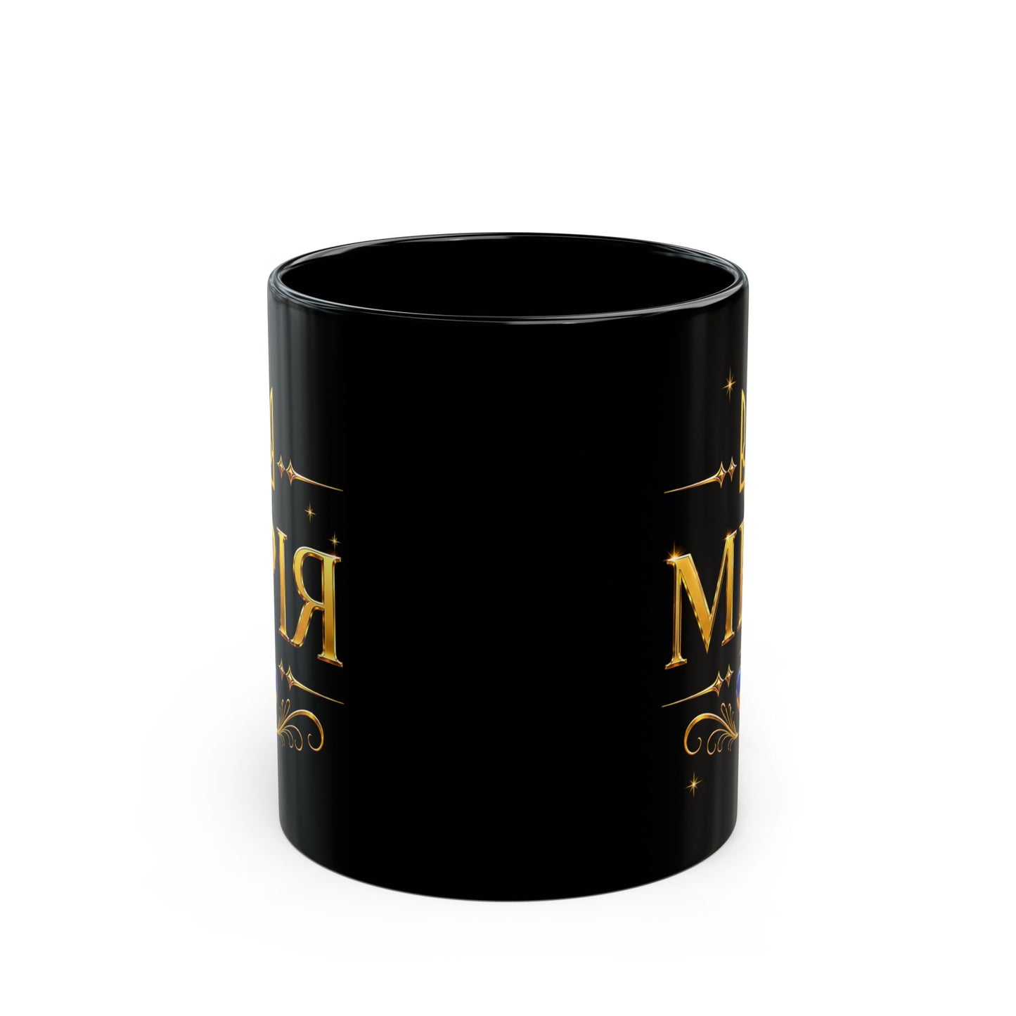 "Мрія" Ukraine Pride Black Ceramic Mug
